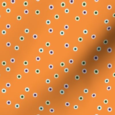 Eyeball Scatter - Orange, Small Scale