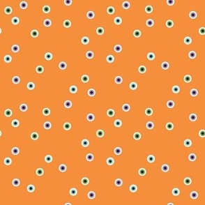 Eyeball Scatter - Orange, Small Scale
