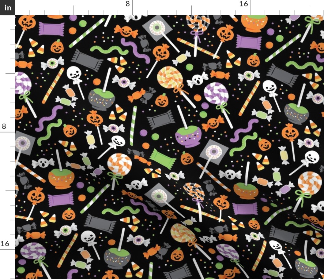 Halloween Candy - Black, Large Scale