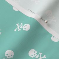 Skull Scatter - Aqua, Small Scale