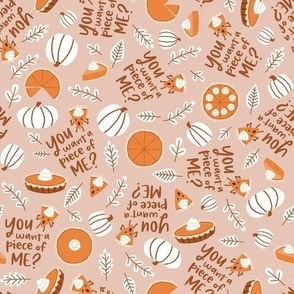Piece of Me Pumpkin Pie Scatter - Blush, Small Scale