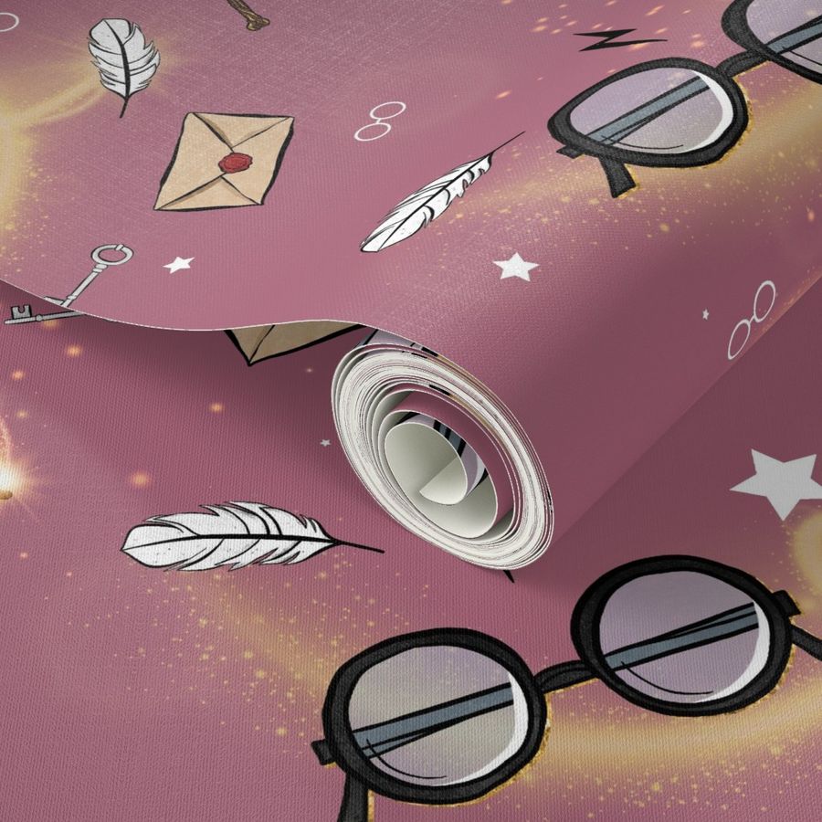 Wizardy Sparkles, Seamless Pattern, Wizard School - ORIG size