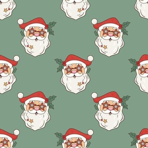 Large Scale Groovy Christmas Santa Claus Retro Holidays