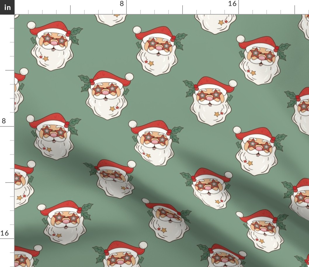 Large Scale Groovy Christmas Santa Claus Retro Holidays