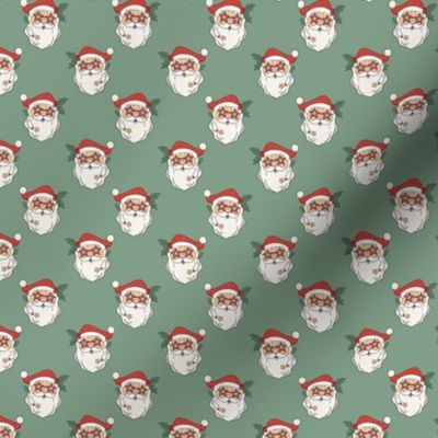 Small Scale Groovy Christmas Santa Claus Retro Holidays