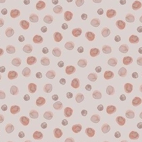 Watercolor Dots - Peach