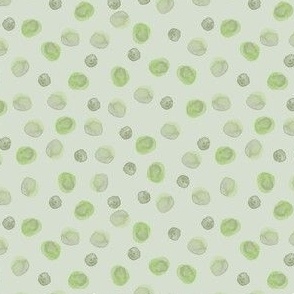 Watercolor Dots - Lime