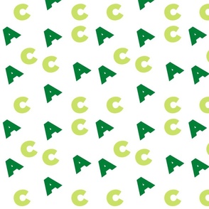 Letters A and C