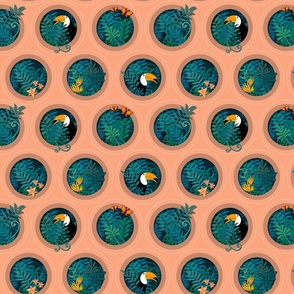 jungle dots. toucans small