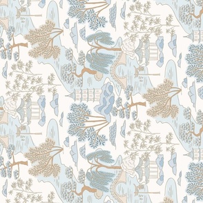 Rotated Chao Chinoiserie Large - Light Blue 