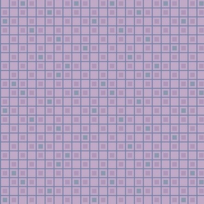 Blue and purple squares and stripes - Large scale