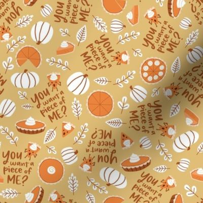 Piece of Me Pumpkin Pie Scatter - Gold, Small Scale