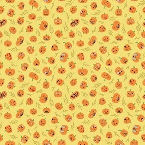Pumpkin Emoji - Gold, Tiny Scale
