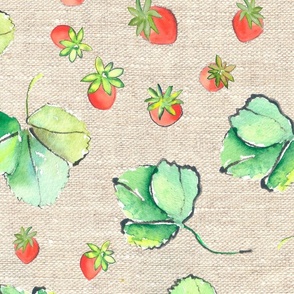 Strawberries on Linen