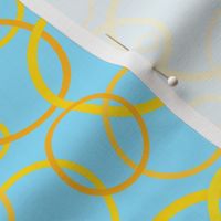 Sunny day rings - light blue