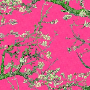 Almond Blossoms ~ Van Gogh ~ Pink and Green 