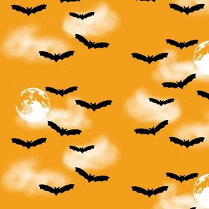 Bats in Moonlight Orange