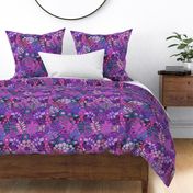 Violet Flower Garden - Pink Magenta - Design 13537099 