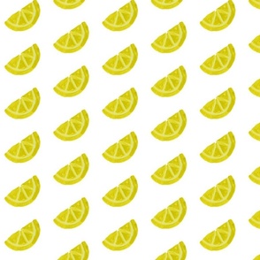 single watercolor lemon