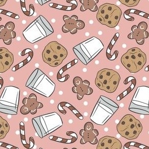 Milk and cookies pink 