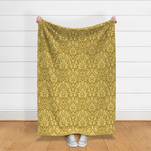 Tracery Damask - Light Goldenrod