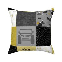 Jeep thing quilt - yellow