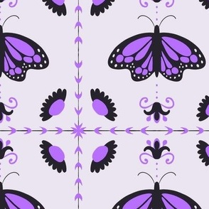 Monarch Tile - Purple and Black