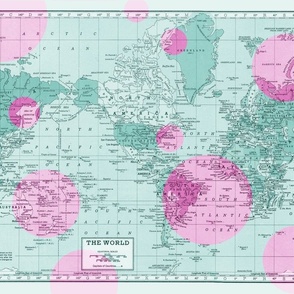 World Map 1985 Colors