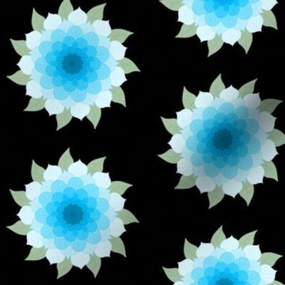 Blue Gradient Flower Version 1