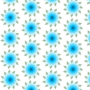 Blue Gradient Flowers Version 2