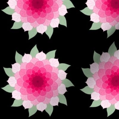 Pink Gradient Flowers Version 1