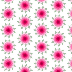 Pink Gradient Flowers Version 2