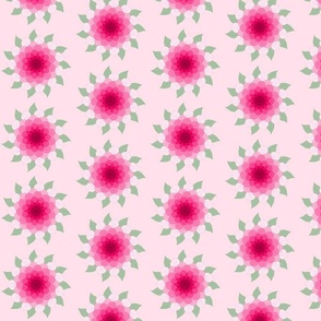 Pink Gradient Flowers Version 3