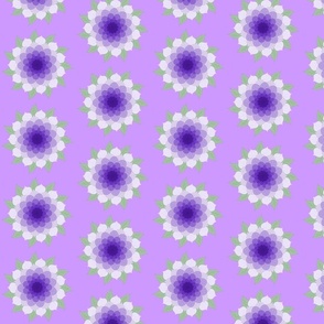 Purple Gradient Flowers Version 3