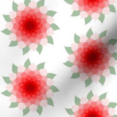 Red Gradient Flowers Version 2