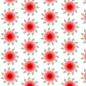 Red Gradient Flowers Version 2