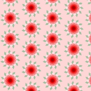 Red Gradient Flowers Version 3
