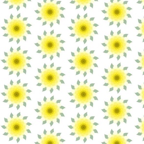 Yellow Gradient Flowers Version 2