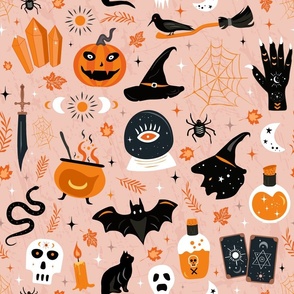 Fall Halloween Witchy - Pastel Pink
