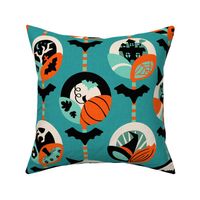 Retro Halloween Witchy Things Turquoise