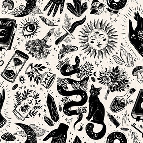 Witchy Fabric, Wallpaper and Home Decor | Spoonflower