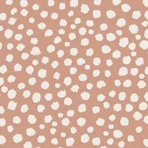 Dots Watercolour - Alabaster-White + Rose Tan