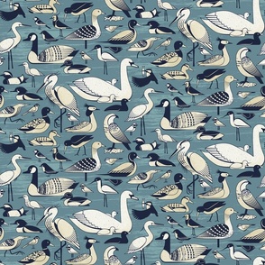 Water Birds - Abi blue