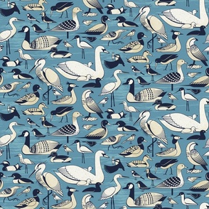 Water Birds - Vardo Blue