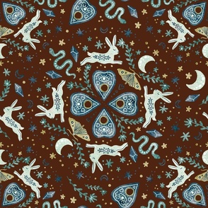 Eclectic Witch Mandala brown
