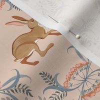 Country Hares and Dogwood