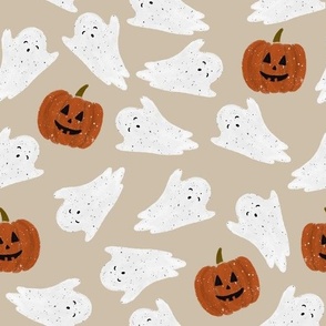 biscuit ghosts and jack-o-lanterns