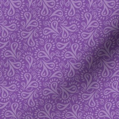 Purple Paisley Flowers