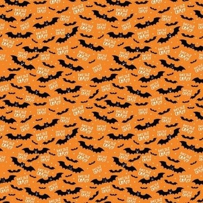 Bat Shit Crazy - Orange/White, Small Scale