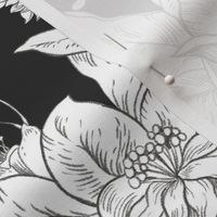 Classic lilies, black and white